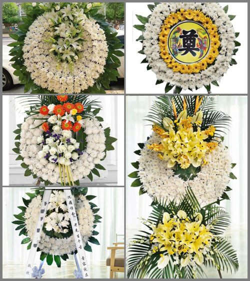安徽芜湖市南陵县三里镇吕山村花圈速递
